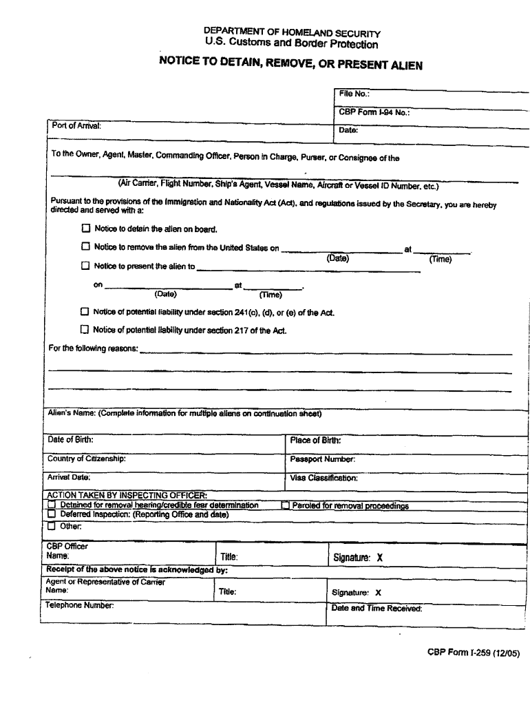 Irs Notice Cp259 Mailing Address  Form