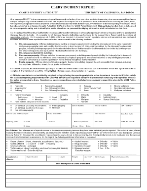  Crime Incident Report Form Boston University Police Ucsd 2003-2024