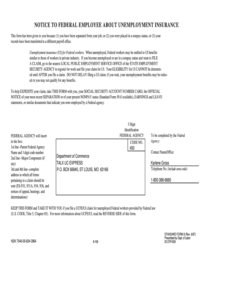 Sf 8 PDF  Form