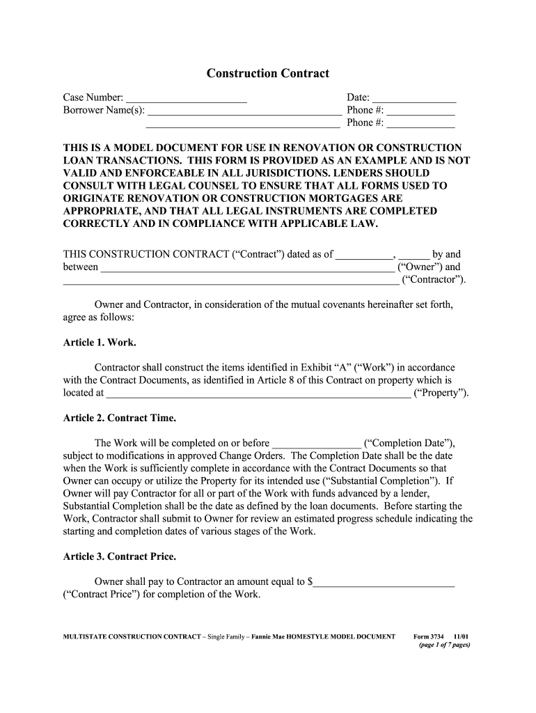 assignment of contract fannie mae