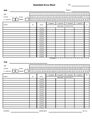 blank cricket score sheet