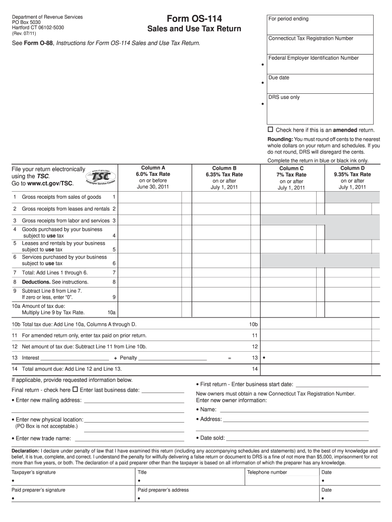 Get and Sign Ct Os 114 Mail Paper  Form