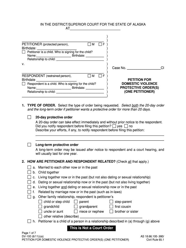 Dv 100  Form