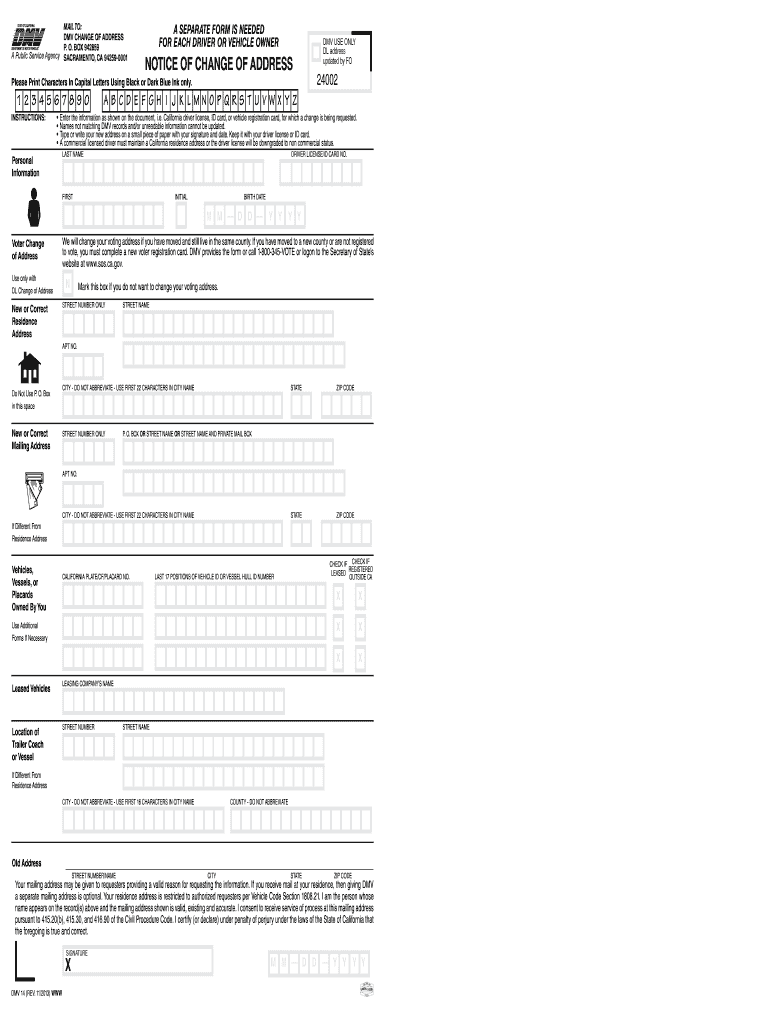 Dmv14  Form