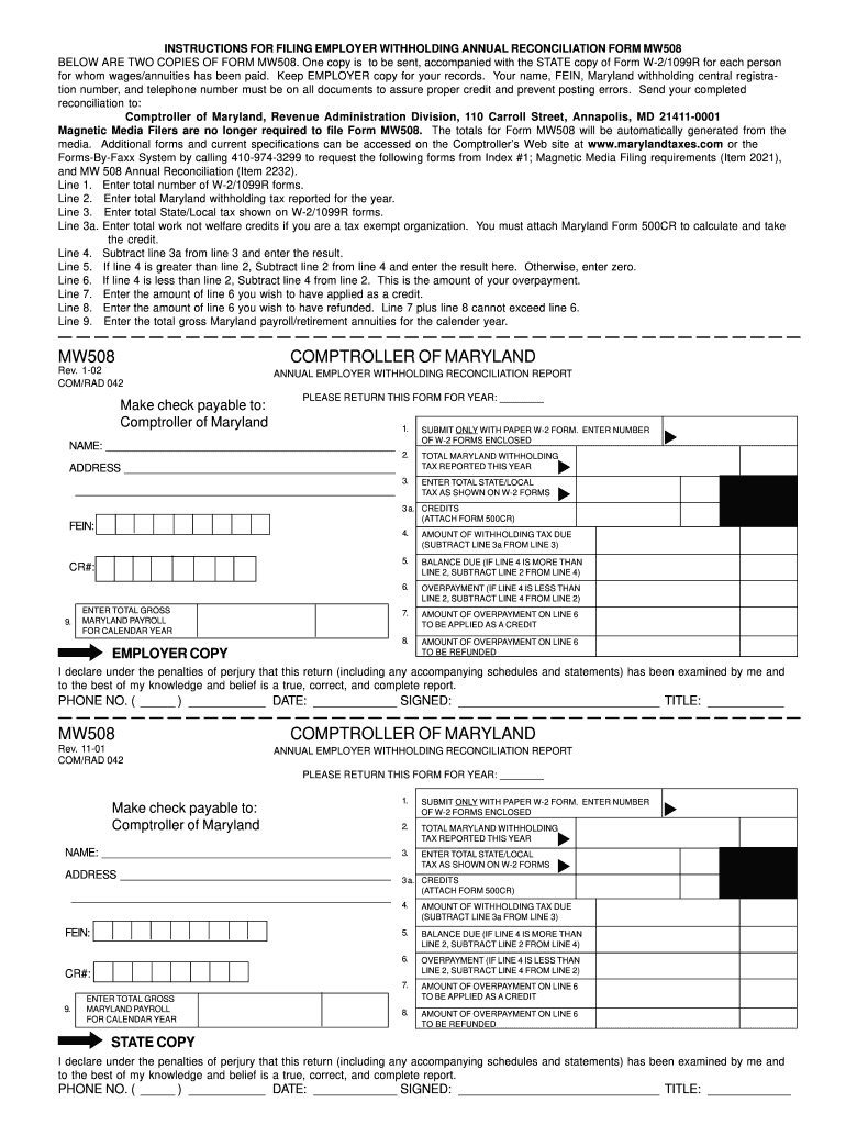  Mw508 Form 2020