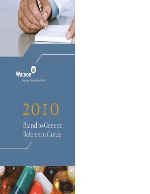Brand Generic Pocket Guide  Form