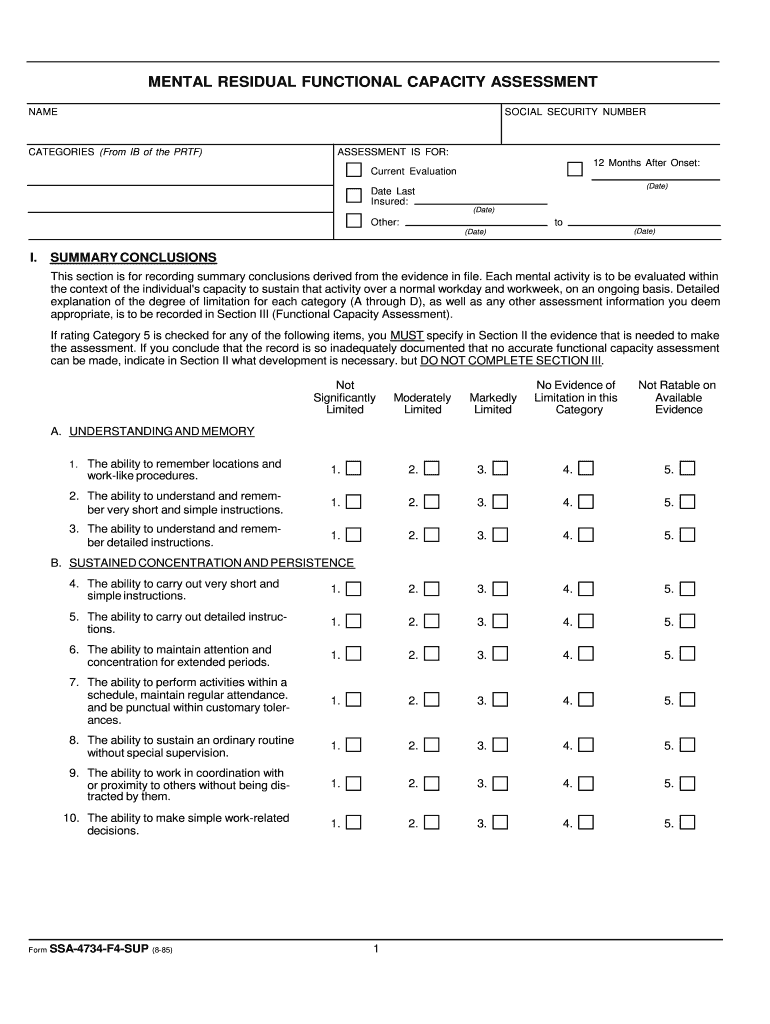  Ssa 4734 F4 Sup 1985-2024