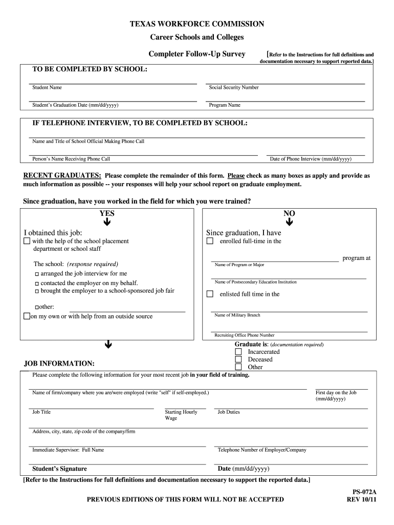 Ps072a Form