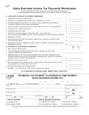 Idaho Form 41es