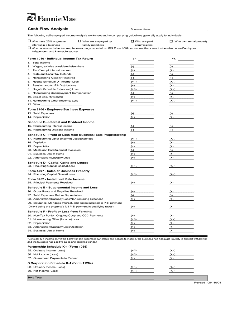  Form 1084 2001-2024