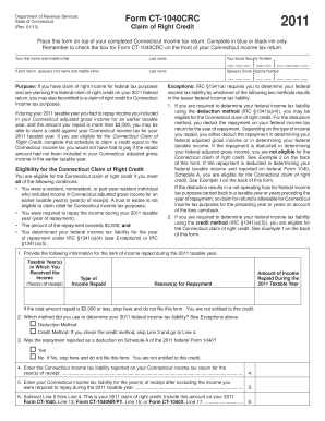 Schedule Ct 1040crc  Form