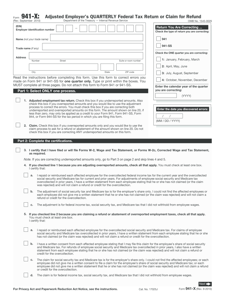 Get and Sign 941 for Fillable Form