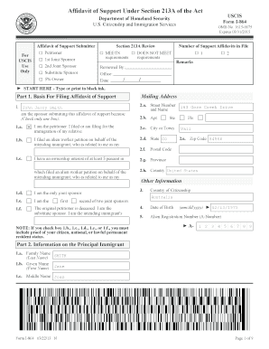 I 864 Fillable Form