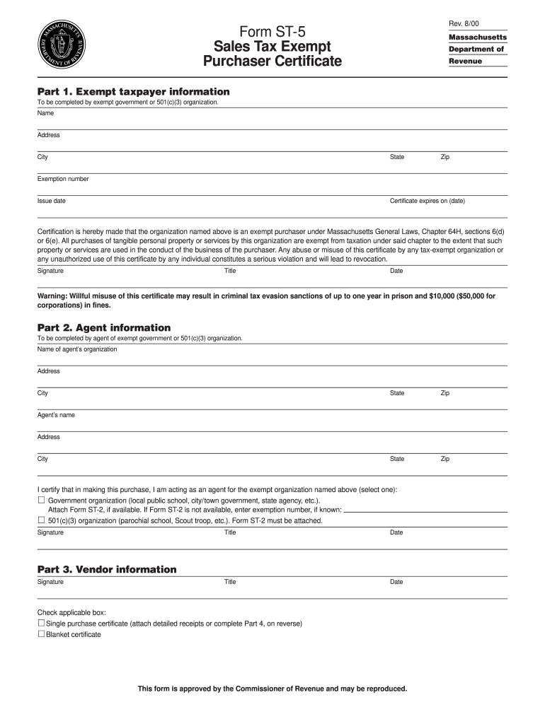  Massachusetts St 5 Fillable Form 2009