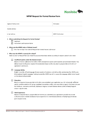 Mpnp Approval Letter Sample  Form