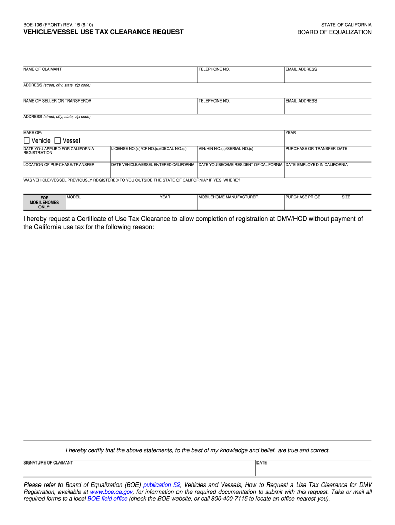 Boe 111  Form