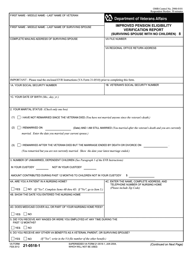  Va Form 21p 0969 Printable 2012