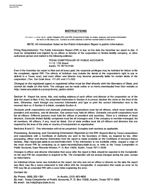 Texas Form 05 102 Instructions