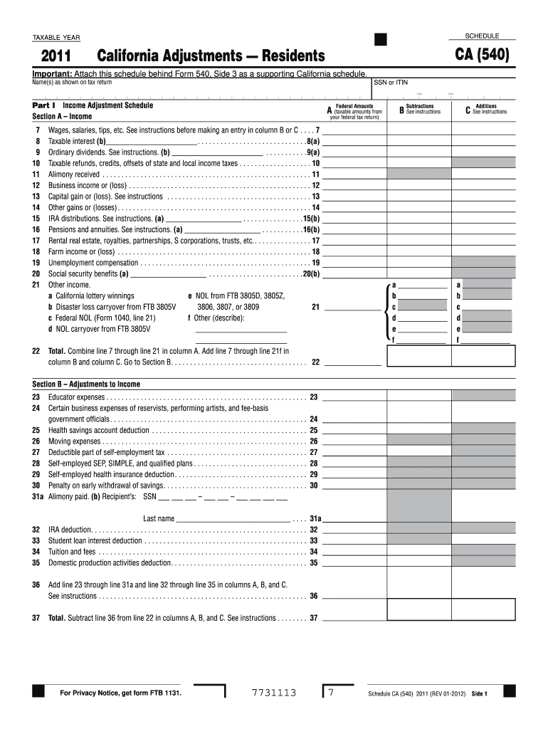  California Form 2019