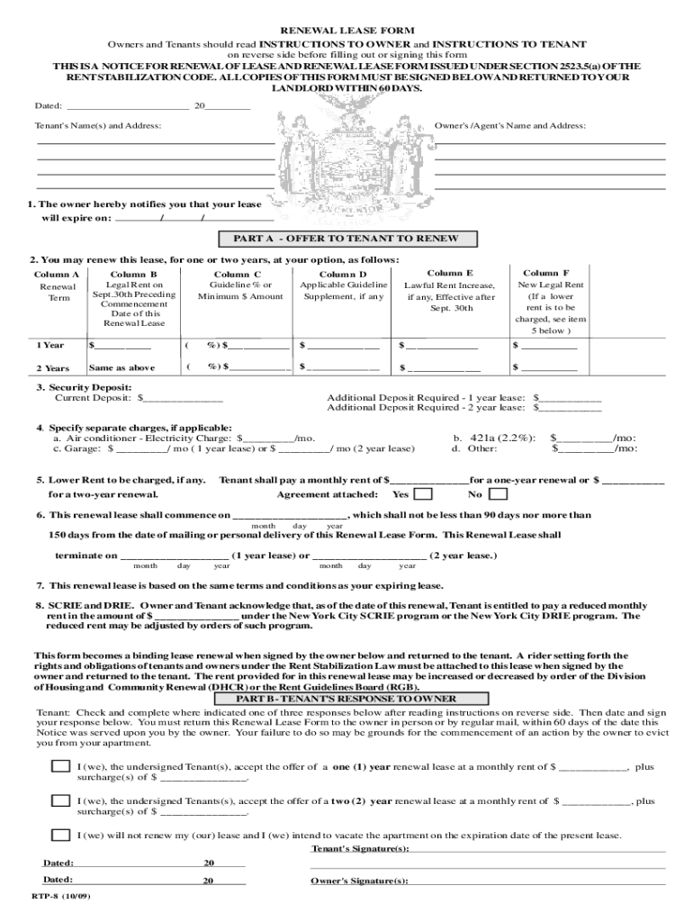  Rtp 8 Form 2009