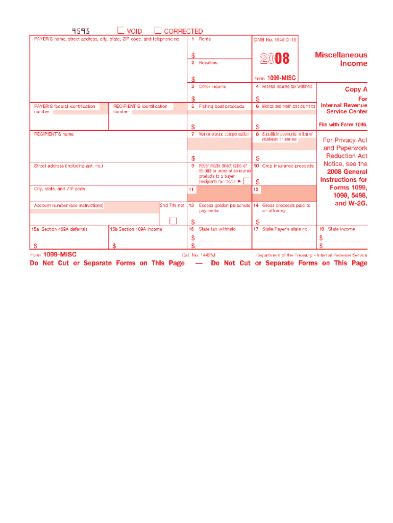  1099 Form 2008