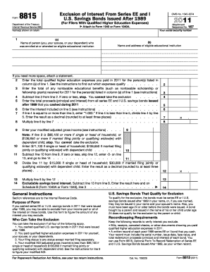 Form 8815 Instructions
