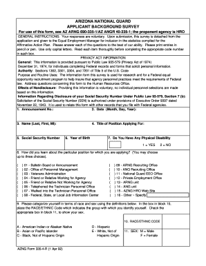 Azng Form 335 4 R