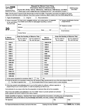 Irs Form 8508