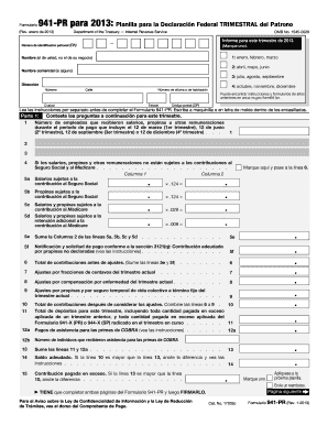 Form 941 PRRev January Employer&#039;s Quarterly Federal Tax Return Puerto Rican Version