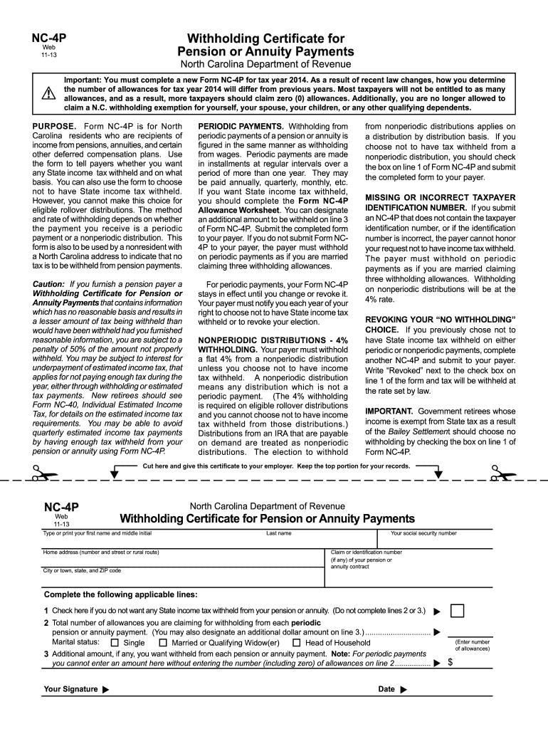  Nc 4p Form 2013