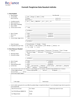 Formulir Pengkinian Data