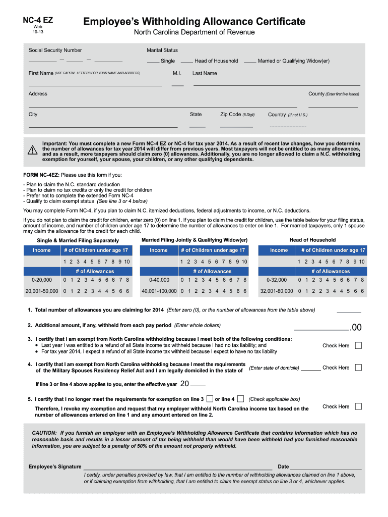  Nc 4 Form 2019