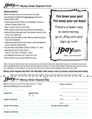 Fillable Money Order  Form