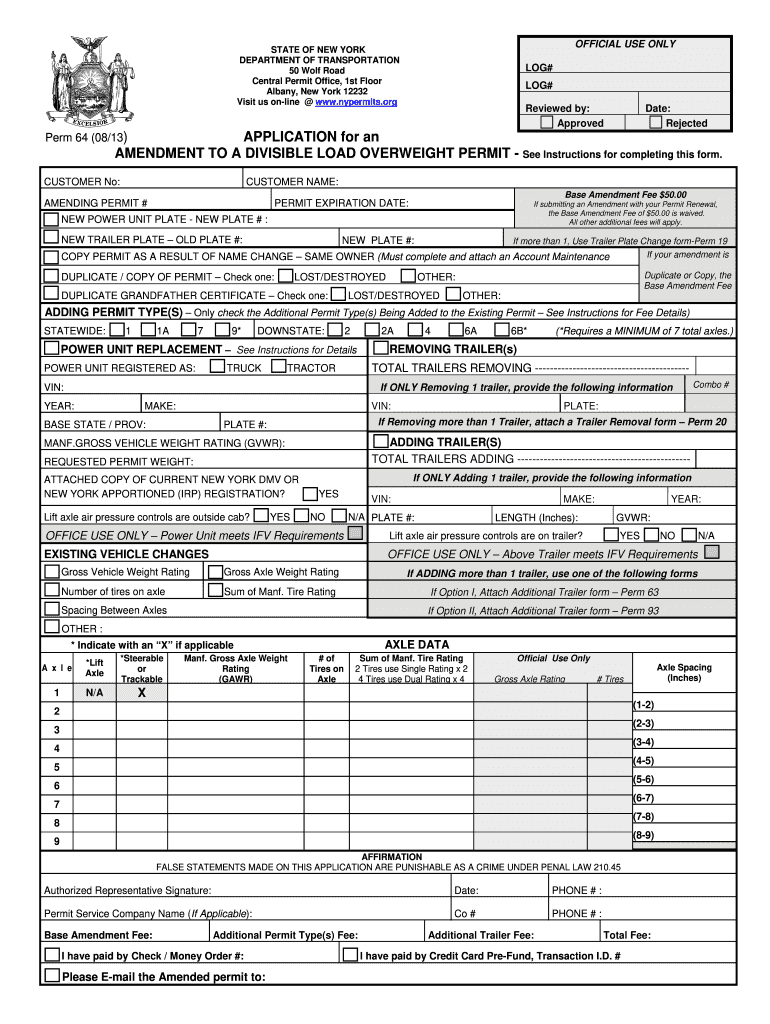 Perm 64  Form