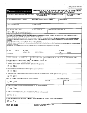 Va Form 21 2680 Fillable