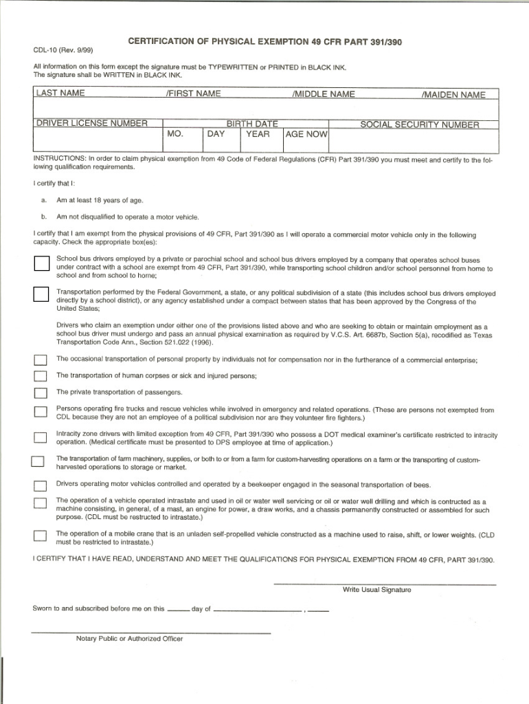  Tx Cdl 7 Email Address  Form 1999