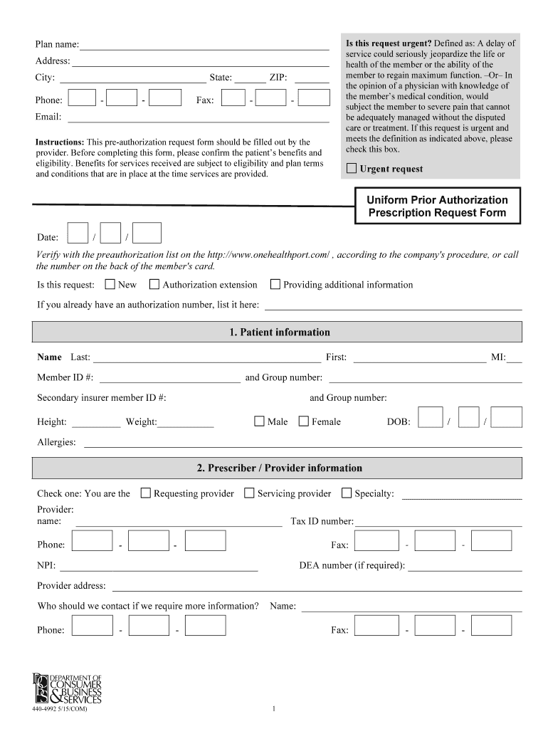 Moda Health Prior Authorization Form