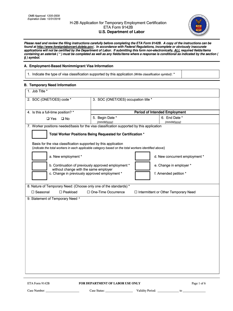 Eta Form 9142b