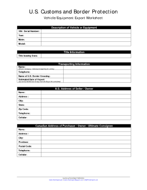PDF Filler Border Worksheet Form
