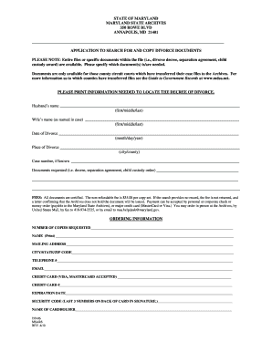 Maryland Divorce Decree Sample  Form