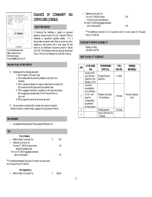 Cedula Form PDF