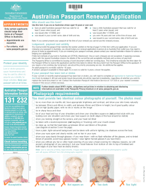 plisseret lån dump Australian Passport Renewal Form - Fill Out and Sign Printable PDF Template  | signNow