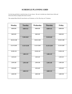 Umass Calendar  Form