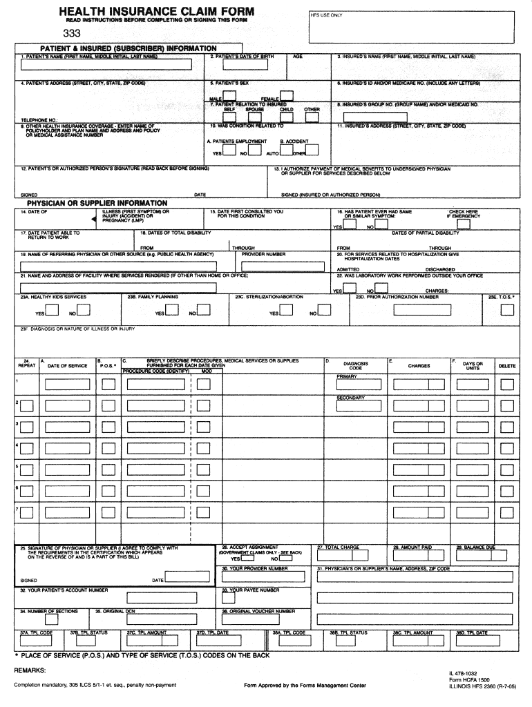 How to Fill Out Hfs Claim Form 1443