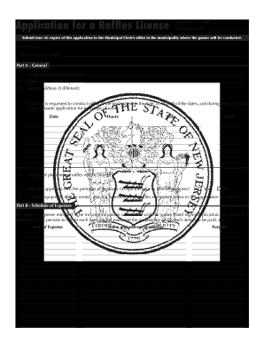 License Raffles  Form