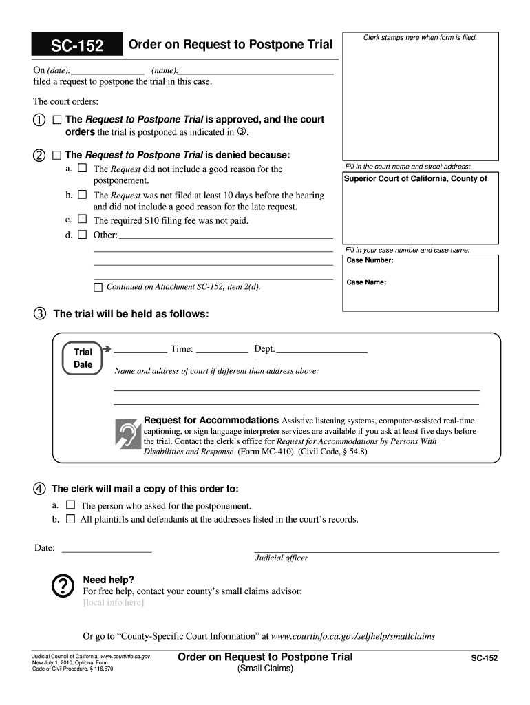 Sc 152  Form