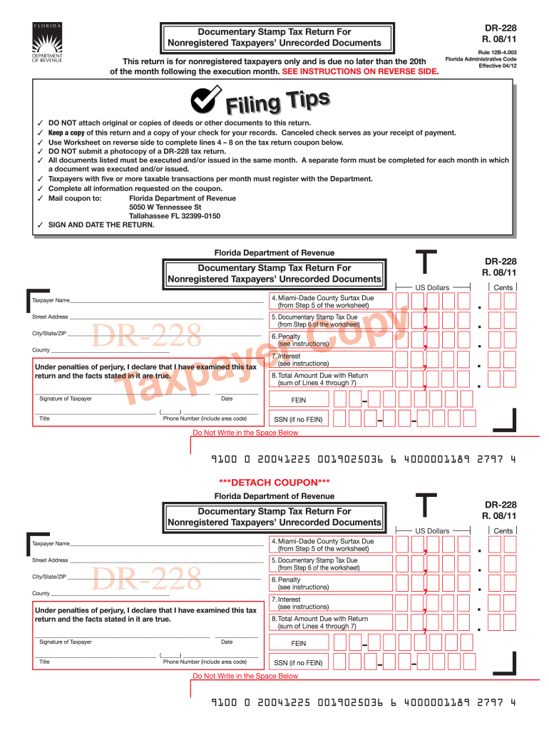  Form Dr 228 2016