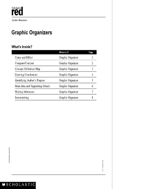 Scholastic Graphic Organizers  Form