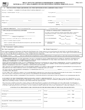 Rev May 10 Listing Commission Agreement Revised Longform DOCX Employers Individuals or Firms Are Required to File a Combined Emp