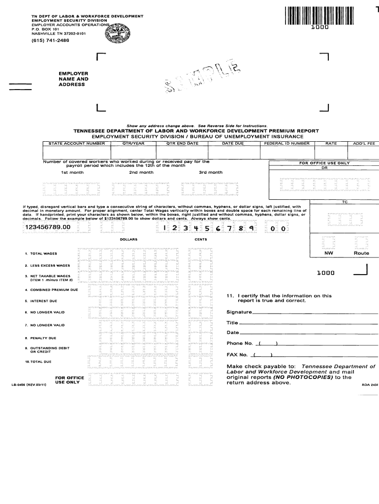  Form Lb 0456 2011